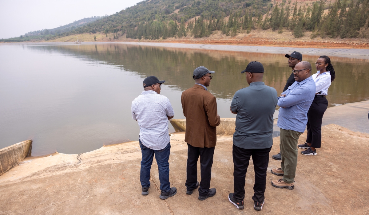 Prime Minister Justin Nsengiyumva during a guided tour of Gabiro Agri Business Hub in Nyagatare on Sunday, August 9. Courtesy