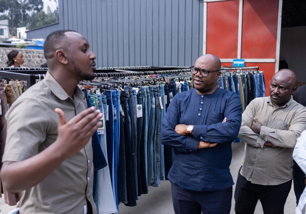 Prime Minister Justin Nsengiyumva toured the Musanze Industrial Park, visiting key factories that produce textiles, steel, and cement on Thursday, August 14.