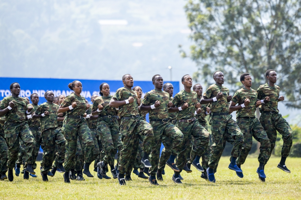 Participants showcase different skills acquired during the concluded training in Burera District.
