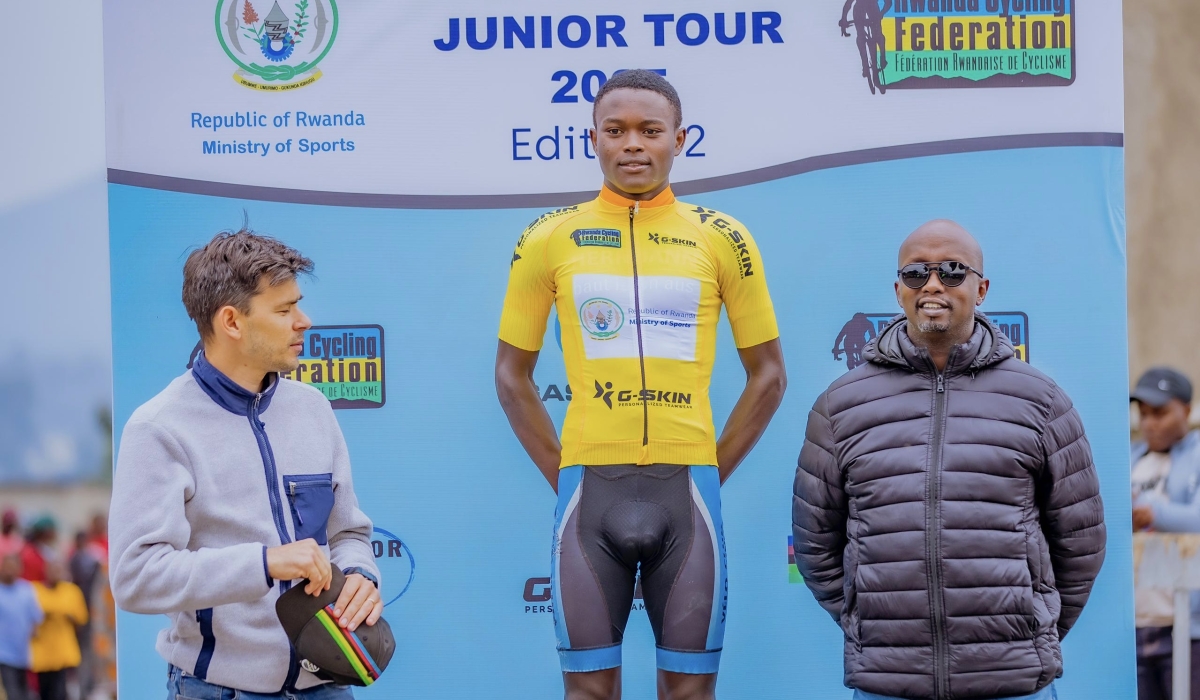 Didier Twagirayezu claimed the yellow jersey after winning the opening stage, covering 90 km from Batsinda to Rulindo