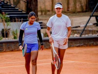 Liu Xiang and India&#039;s DJannat Chiripal won together the J60 girls doubles title on Friday and will now face off in the girls singles final less than a day later 