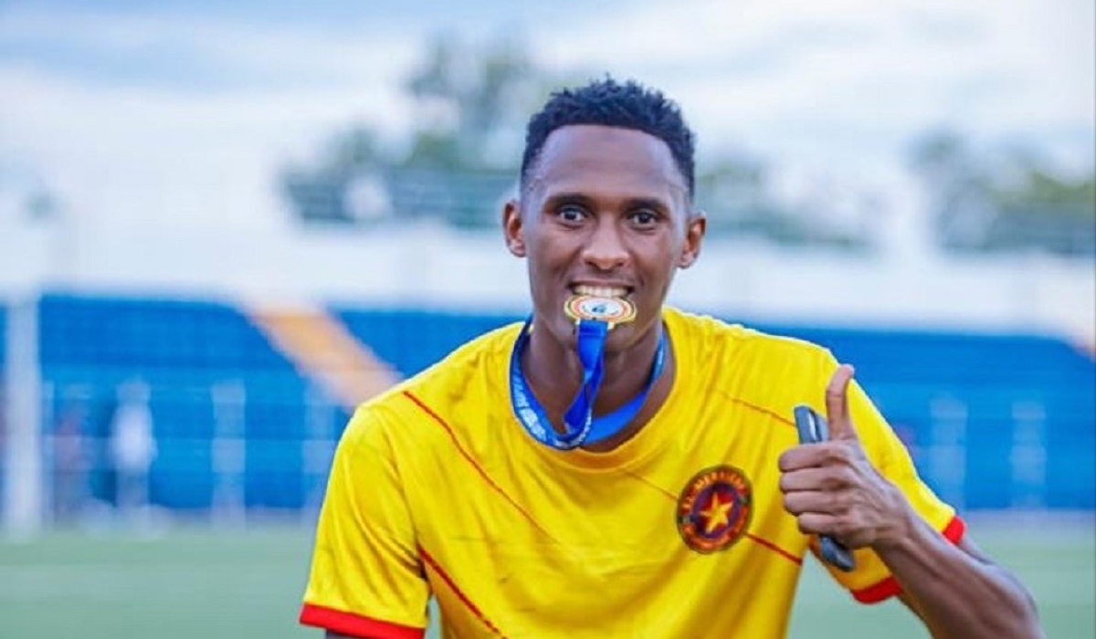 Defender Saleh Ishimwe celebrates after helping El Merriekh Bentiu win the South Sudan Super Cup-courtesy