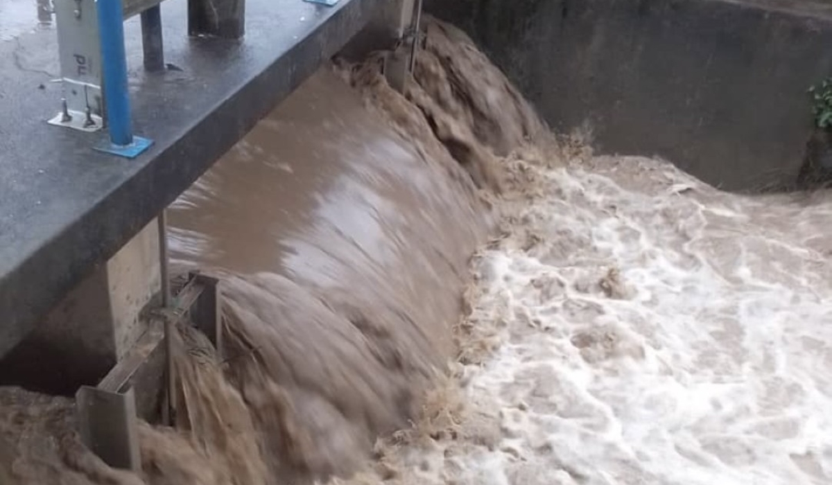 Gihira Water Treatment Plant in Rubavu, located at Sebeya River that was temporary closed due to heavy rain