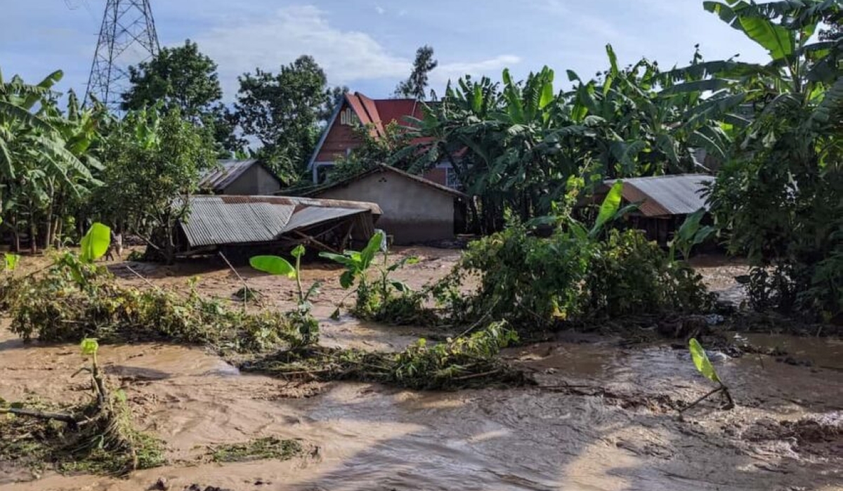 Flash floods in Rutsiro washed away a bridge, leaving communities cut off. Courtesy