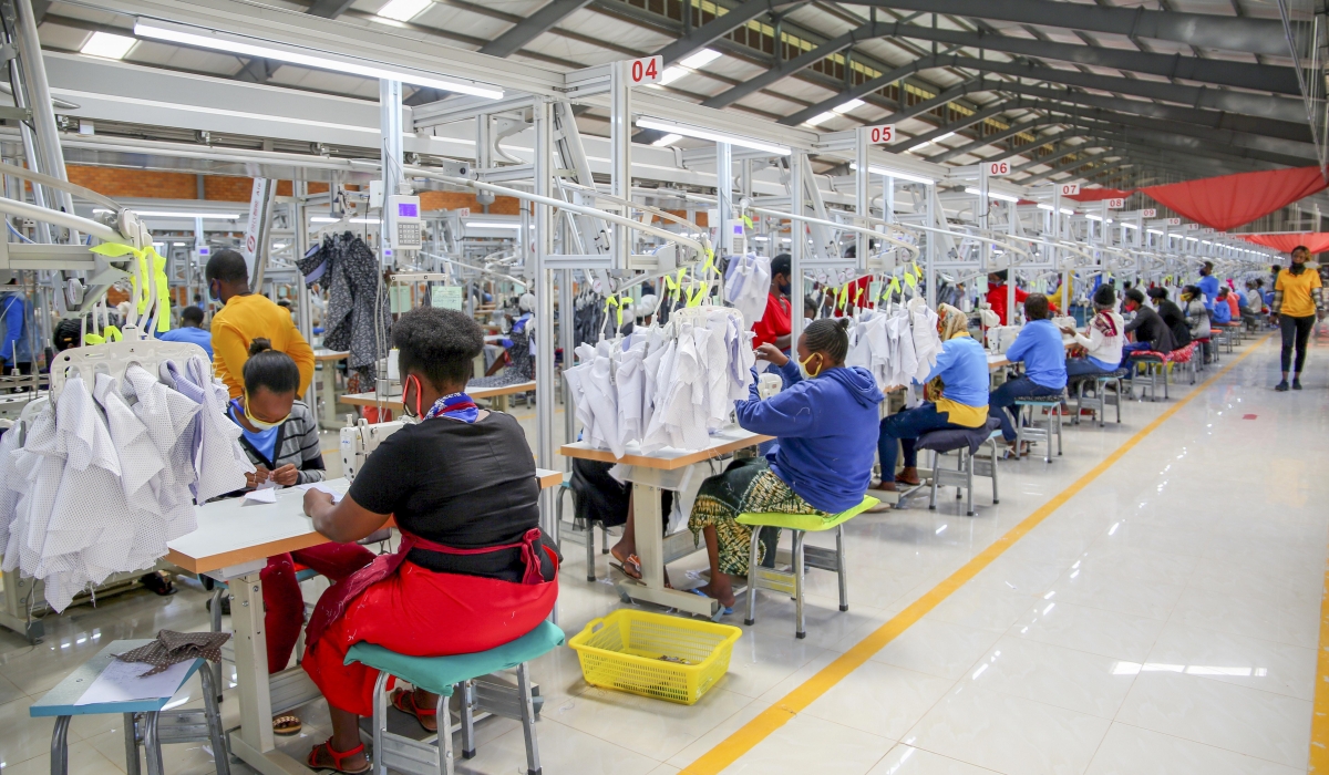 Workers at Pink Mango  textile manufacturer at Kigali Special Economic Zone. Photos by Craish BAHIZI