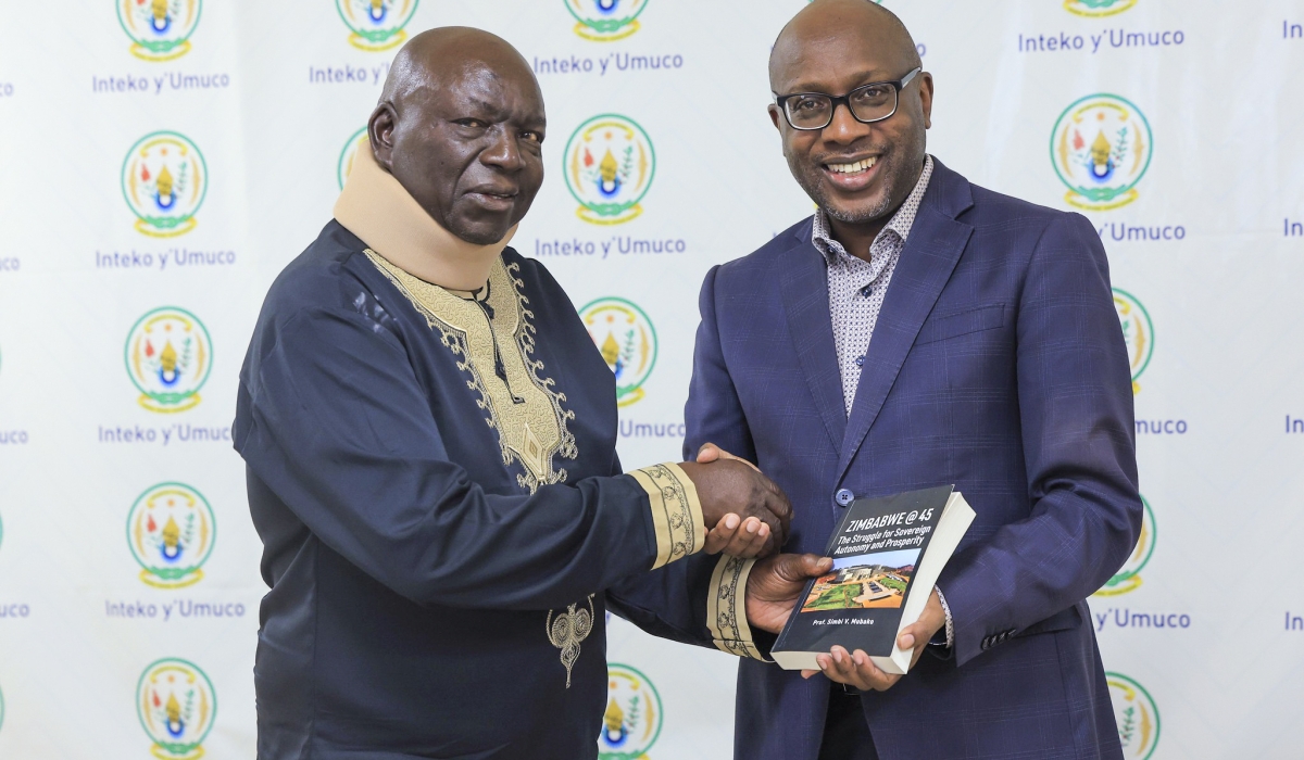 Zhou Pritchard, Chairman and Board Member of the Institute of African Knowledge (INSTAK) and Ambassador Robert Masozera, Director General of RCHA. Courtesy
