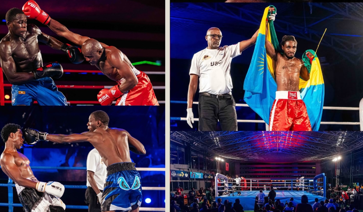Get ready for Kigali’s biggest boxing night — top fighters from Rwanda, Uganda, and DR Congo step into the ring this Saturday. COURTESY.
