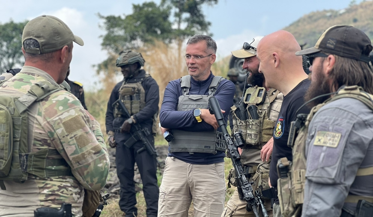 Mercenaries fighting alongside FARDC in eastern Congo. The AFCM23 rebels said on Sunday that the government coalition carried out drone attacks on populated areas.Courtesy