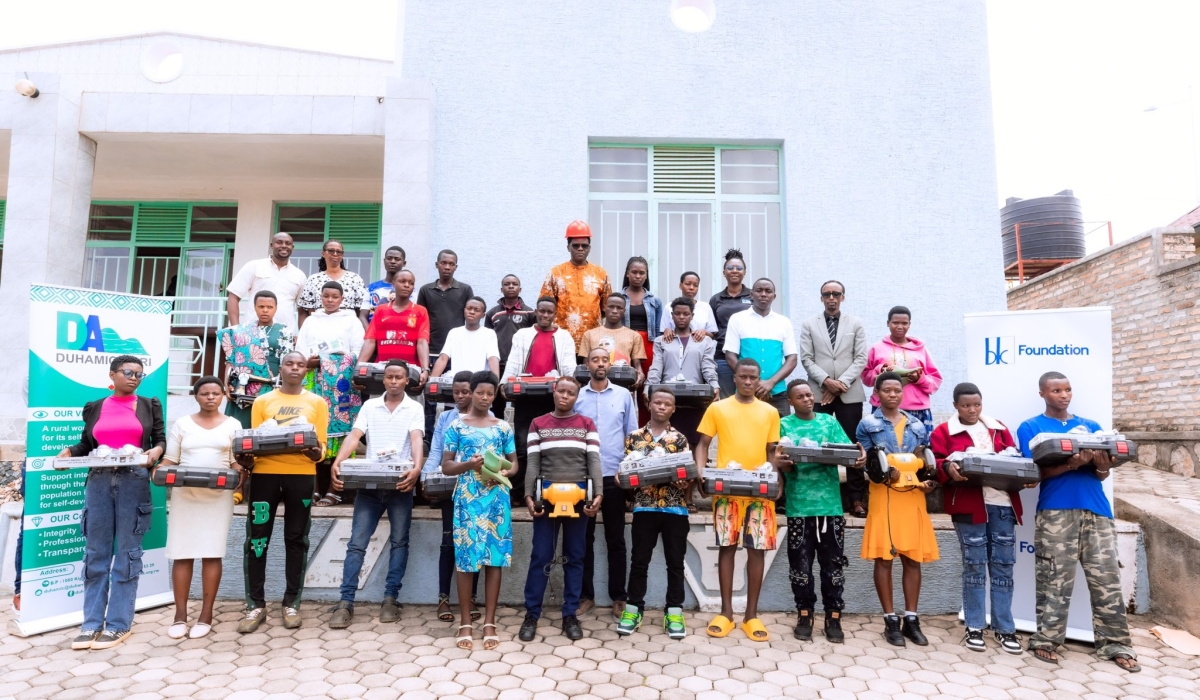 BK Foundation, in partnership with DUHAMIC-ADRI, supports 40 young people from Muhanga District. Courtesy