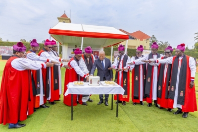 President of Senate François-Xavier Kalinda joins the leaders of the Anglican Church of Rwanda to celebrate the 100th anniversary, at Gahini Diocese in Kayonza District on Sunday, August 24.