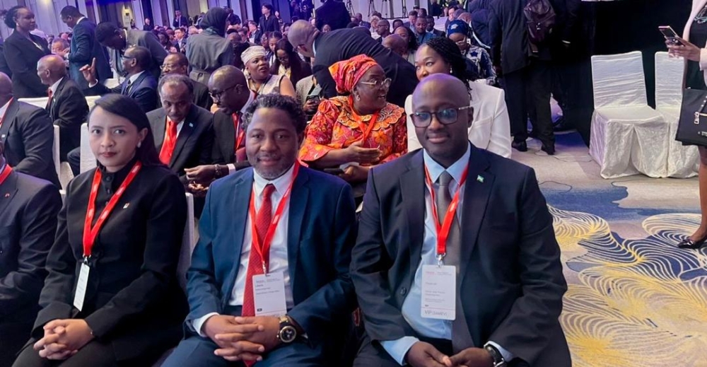 Minister Nduhungirehe at the Africa Singapore Business Forum (ASBF), on Monday, August 26