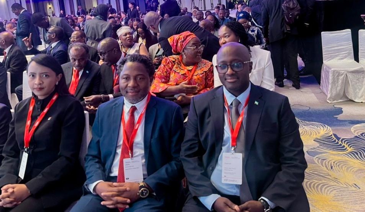 Minister Nduhungirehe at the Africa Singapore Business Forum (ASBF), on Monday, August 26