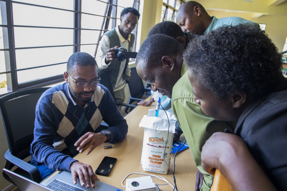 Participants learn how the newly launched tool operates during the workshop. Photo by Craish Bahizi