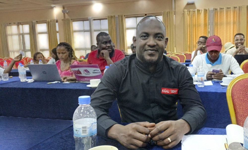 Dan Ngabonziza, the newly elected chairperson of the Rwanda Journalists’ Association (ARJ).