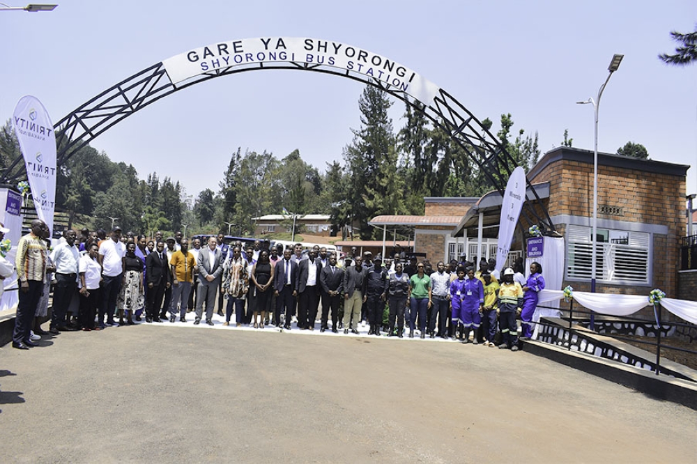 Trinity Metals inaugurated the Shyorongi Bus Station in Rulindo District on August 29. PHOTOS BY Craish Bahizi