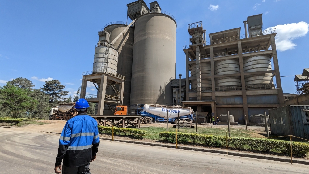 A view of Cimerwa cement manufacturing plant in Bugarama, Rusizi District. PHOTO BY Moise Bahati