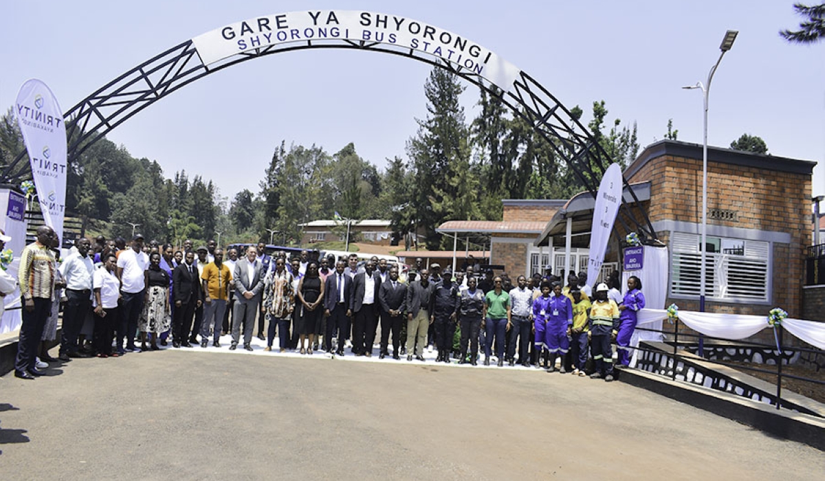 Trinity Metals inaugurated the Shyorongi Bus Station in Rulindo District on August 29. PHOTOS BY Craish Bahizi