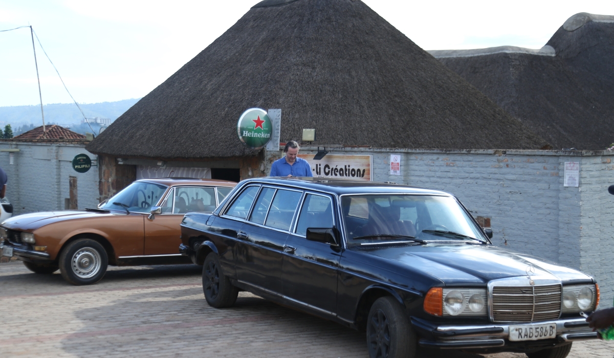 Some old cars that were showcased in Kigali. Photo by Sam Ngendahimana