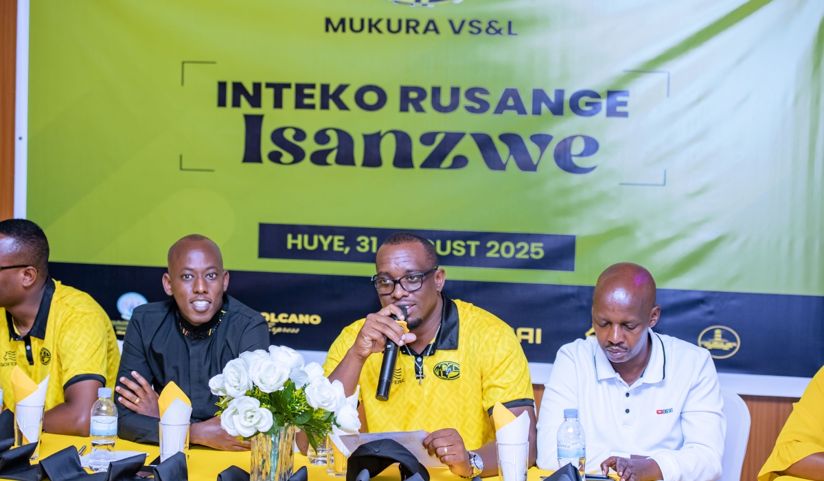 Mukura VS President Yves Nyrigira (2nd from right) has said that the club&#039;s Rwf 400 million budget will be enough to compete for the title of the 2025-26 season-courtesy