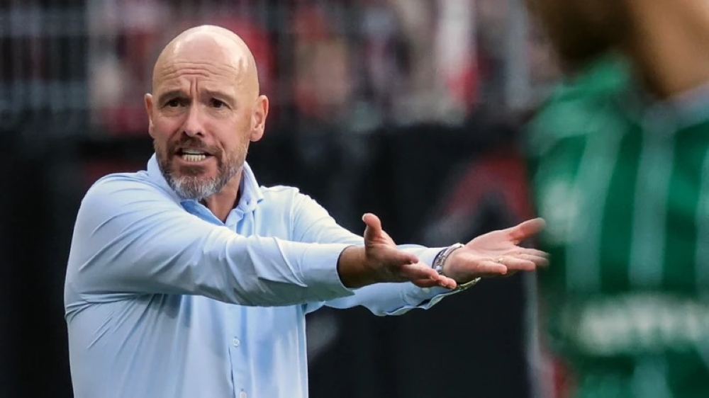 Erik ten Hag signed a two-year contract with Bayer Leverkusen in May. EPA