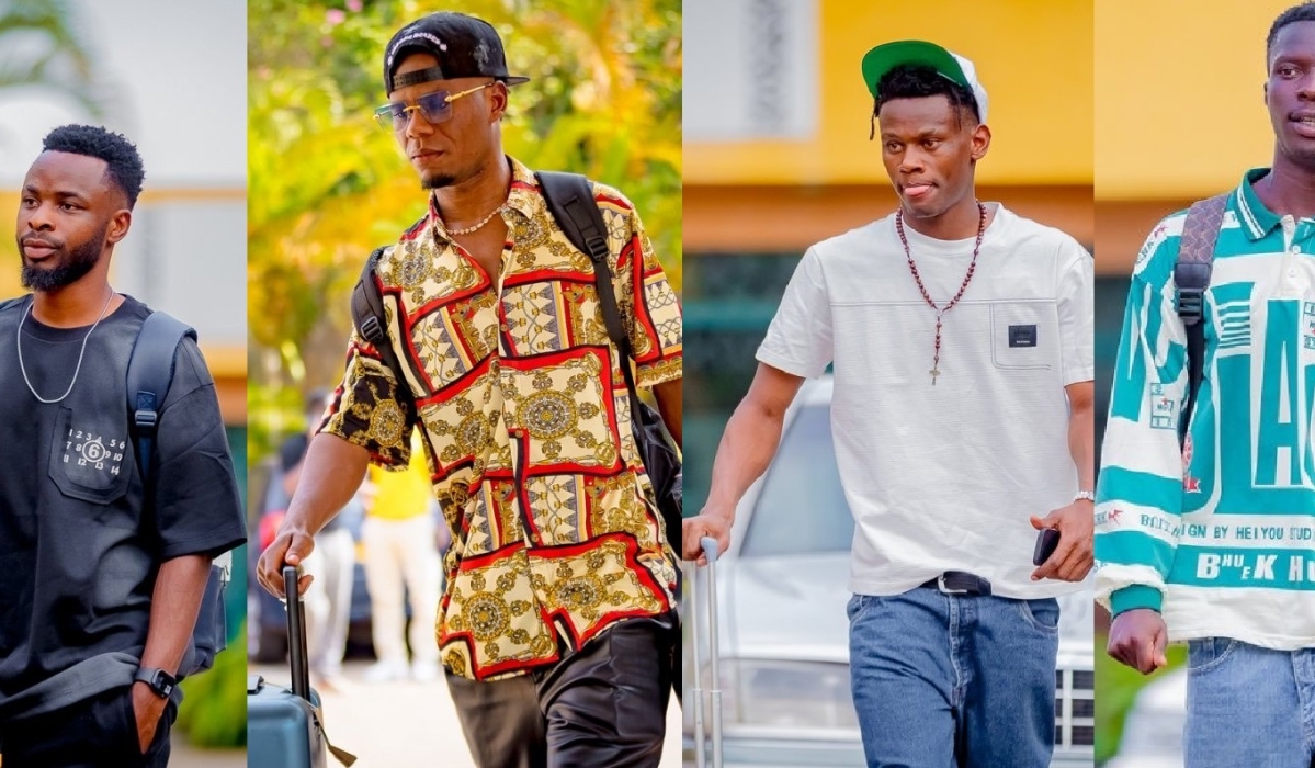 Amavubi players arrive at the hotel to start their camp.