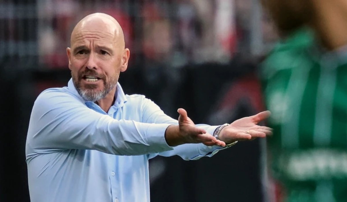 Erik ten Hag signed a two-year contract with Bayer Leverkusen in May. EPA