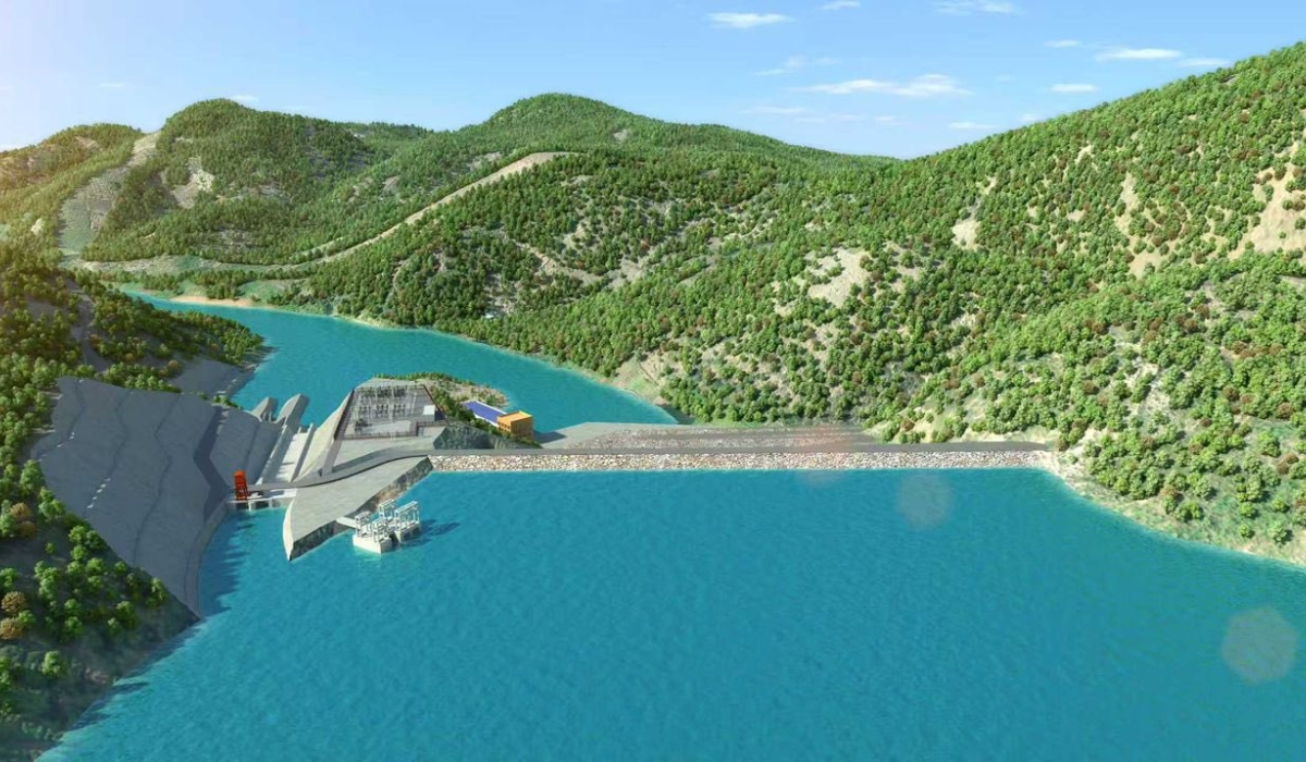 An artist&#039;s impression of an artificial lake that will be created, stretching 67km through Nyabarongo Dam. Courtesy