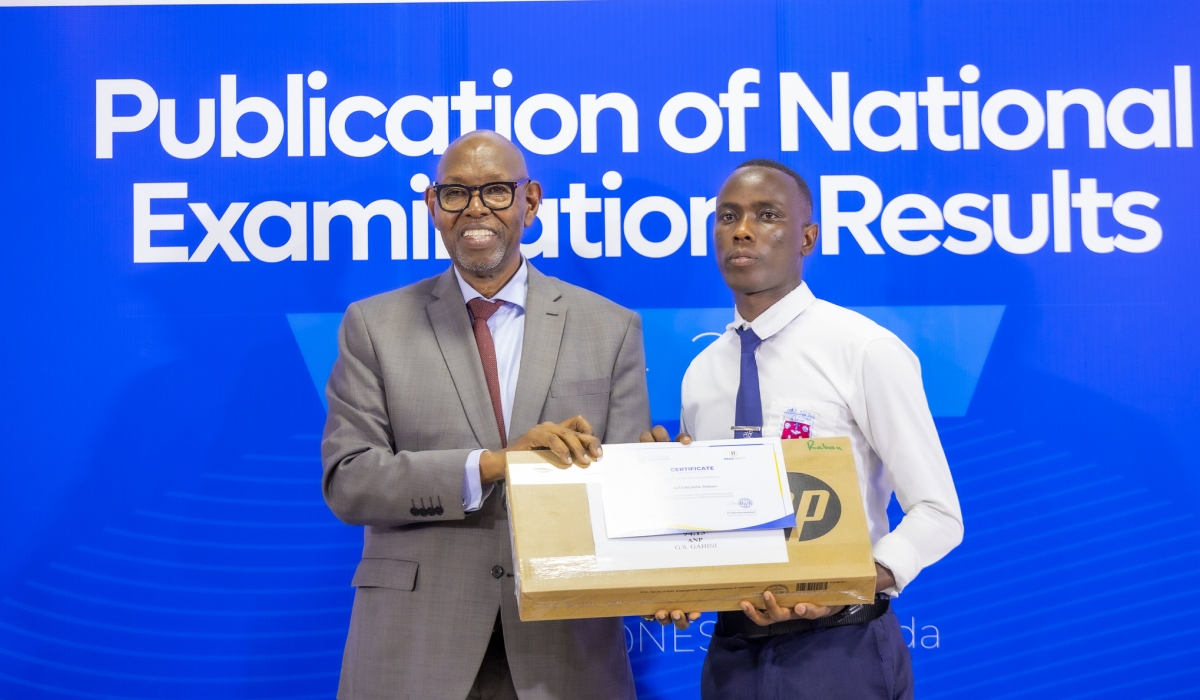 Raban Gitangaza a nursing student from Kayonza District, emerged as the top perfomer in the Associate Nursing Programme. Photos by Kellya Keza