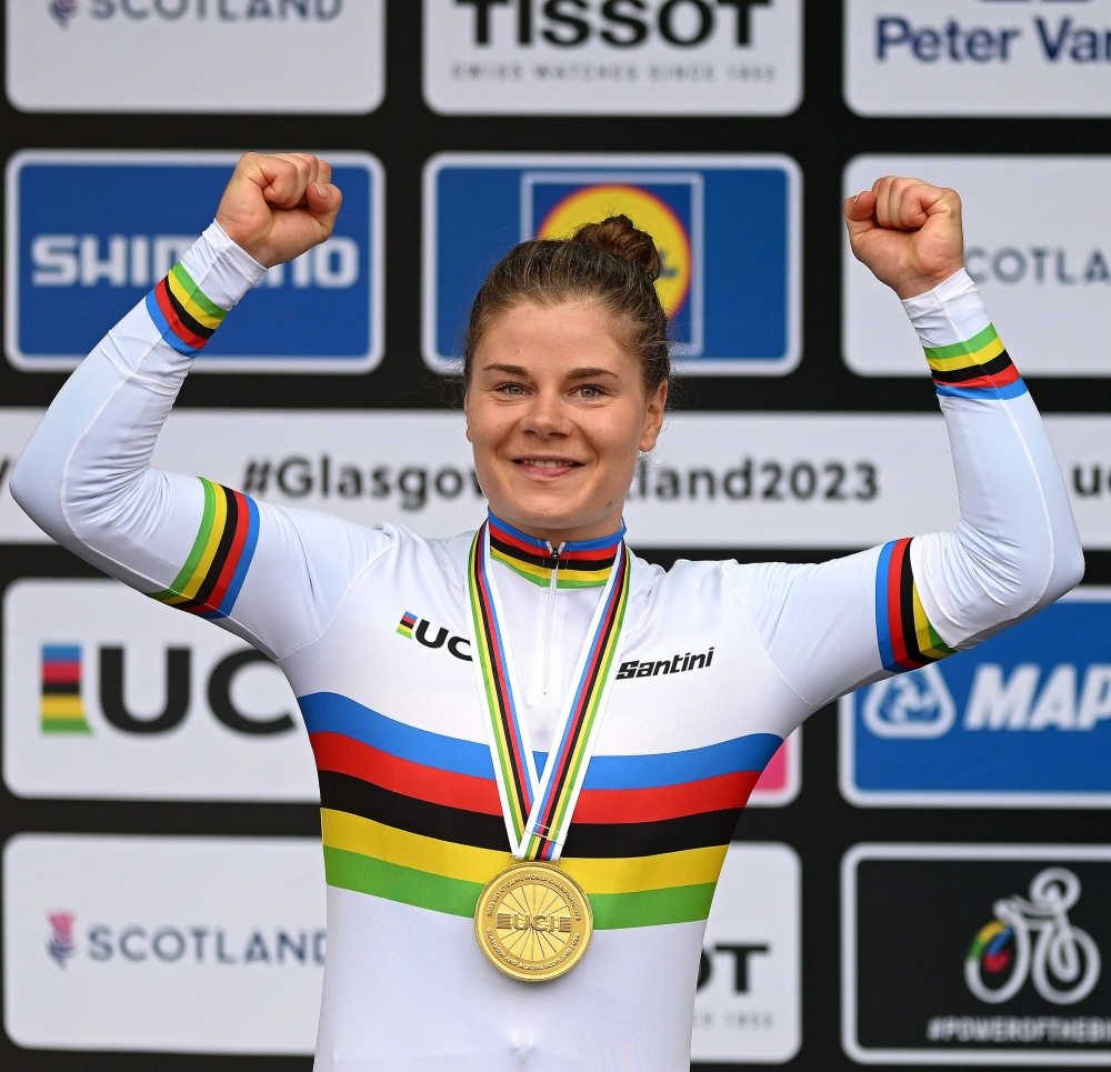 Lotte Kopecky, Belgium&#039;s two-time women&#039;s road race champion will miss the 2025 UCI Road World Championship in Kigali-courtesy