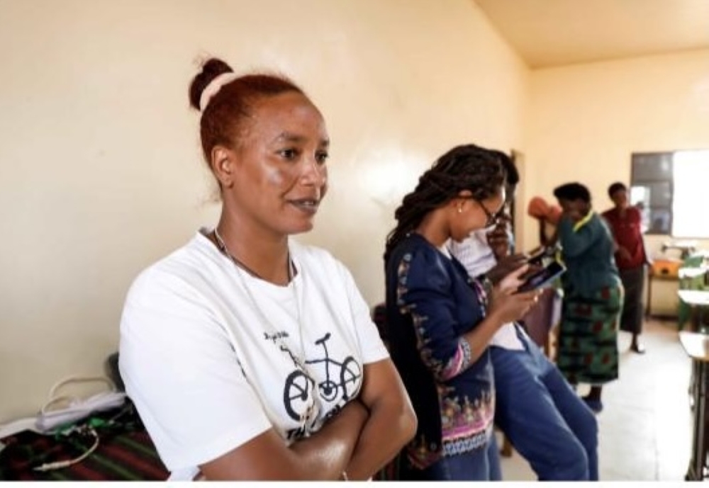 Yordanos Afewerki commends the treatment of all migrants and asylum seekers living in Gashora Camp. Photos: Courtesy