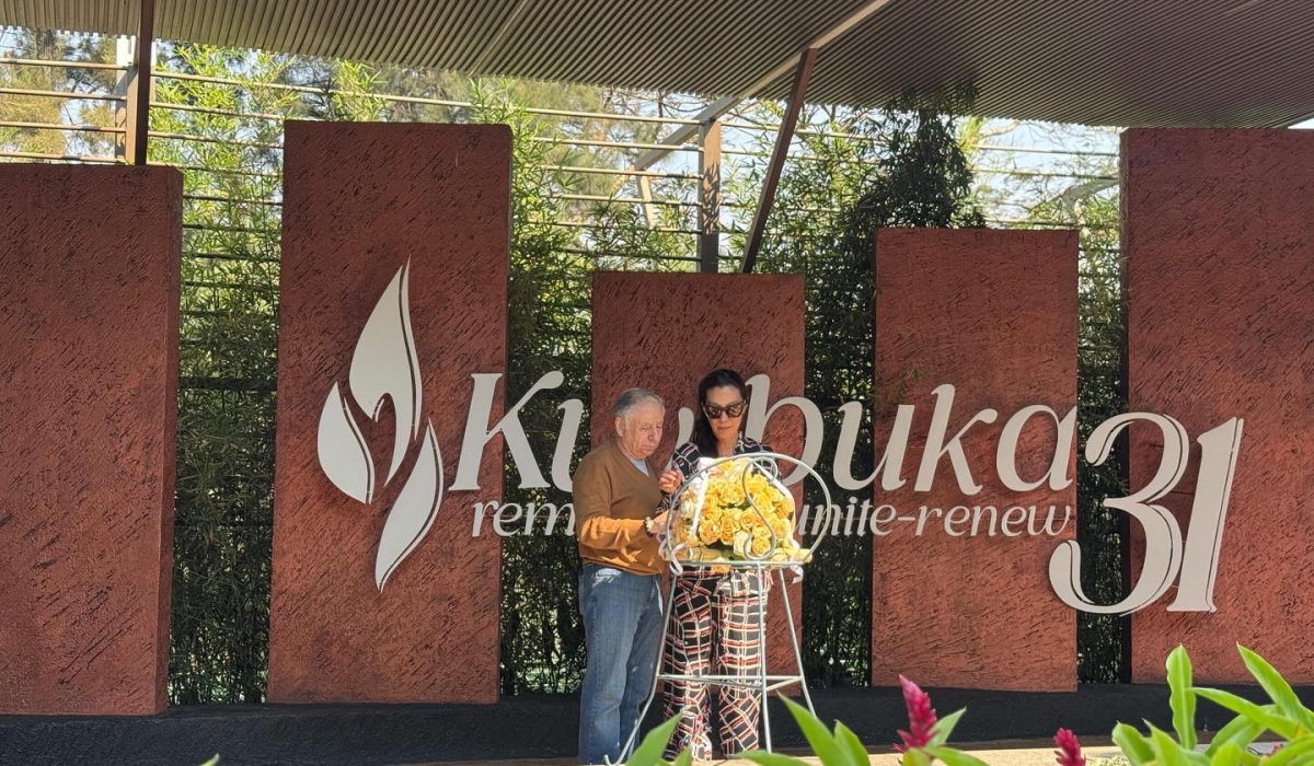 Malaysian actress Michelle Yeoh, who is in Rwanda for a private visit, paid respects to victims laid to rest Kigali Genocide Memorial.