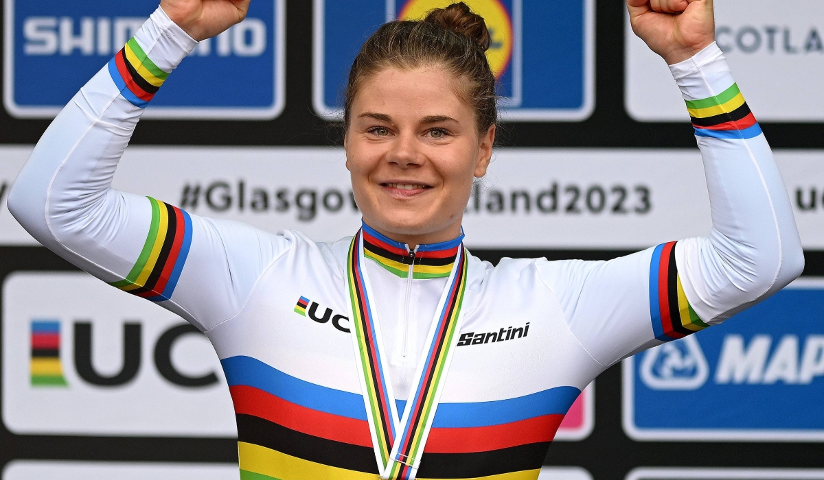 Lotte Kopecky, Belgium&#039;s two-time women&#039;s road race champion will miss the 2025 UCI Road World Championship in Kigali-courtesy