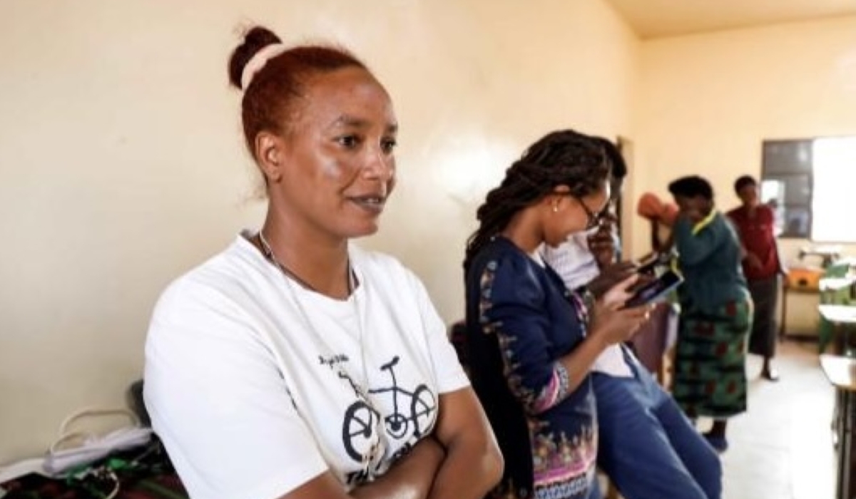 Yordanos Afewerki commends the treatment of all migrants and asylum seekers living in Gashora Camp. Photos: Courtesy