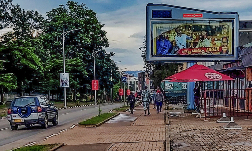 A billboard for advertorial purposes in Kigali. Courtesy