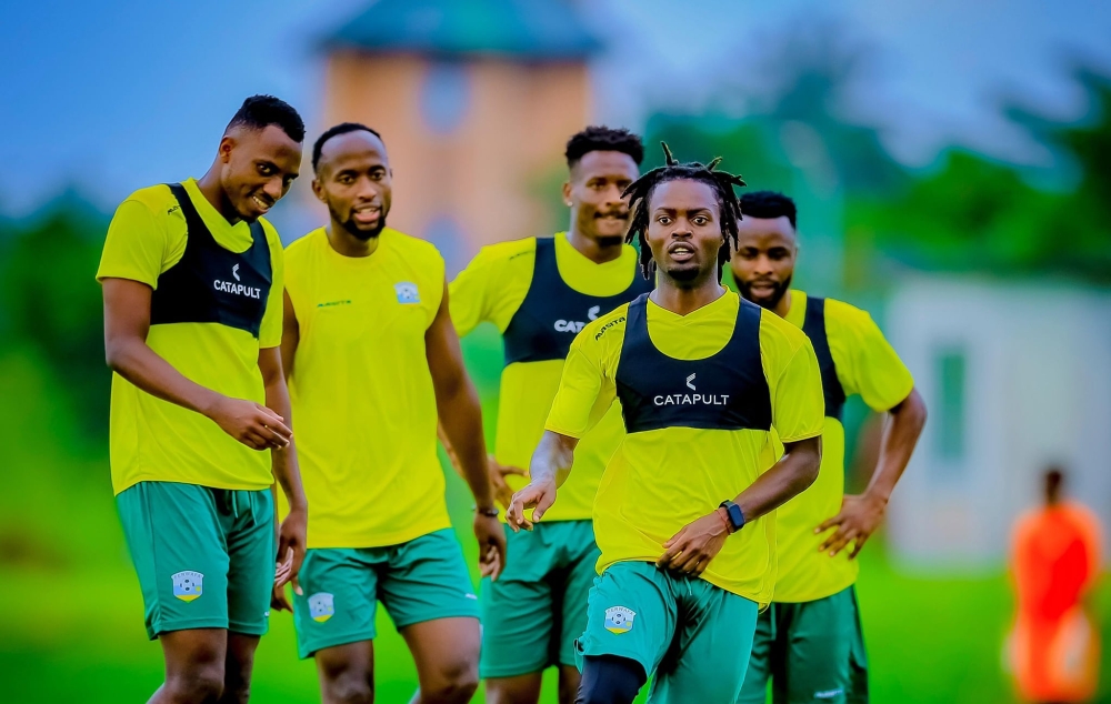 Amavubi players during a training session. The FIFA World Cup 2026 qualifying campaign enters its critical final stage yet, Rwanda’s chances of making history by qualifying.
