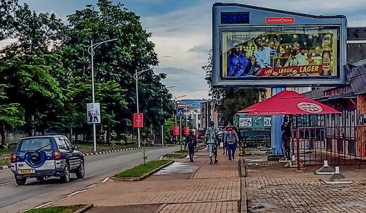 A billboard for advertorial purposes in Kigali. Courtesy