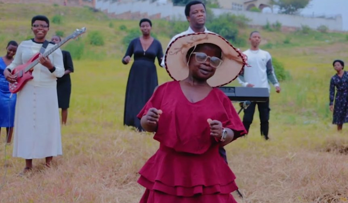 Rwandan gospel singer and social media sensation Gloriose Musabyimana, widely known as Gogo Gloriose.