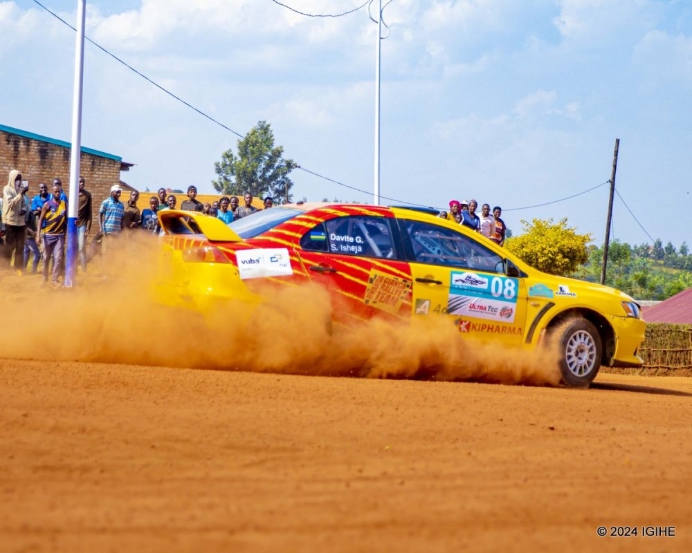 Giancarlo Davite&#039;s Subaru during a past rally. He is one of the drivers who will participate in Nyirangarama rally this year.