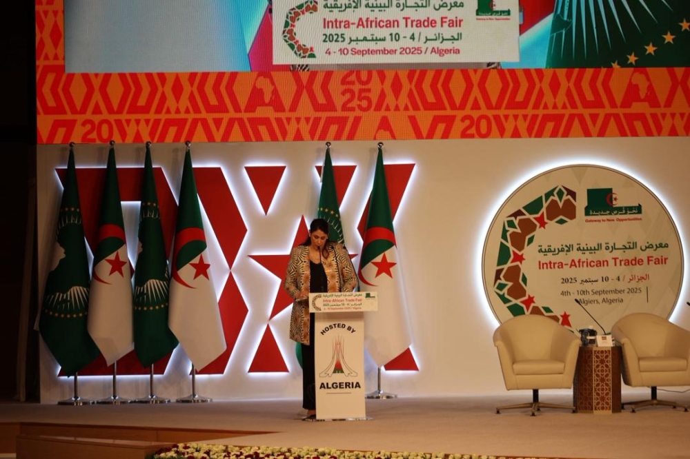 Selma Malika Haddadi, Deputy Chairperson of the AUC, speaking at the meeting.