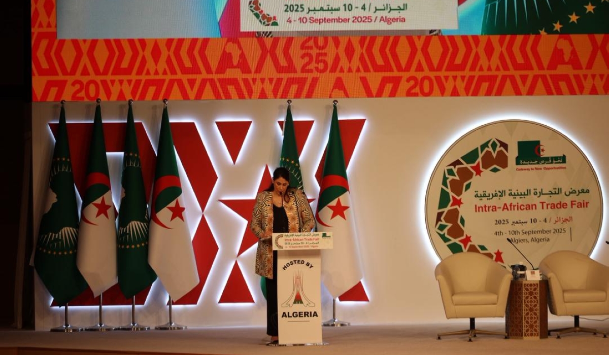 Selma Malika Haddadi, Deputy Chairperson of the AUC, speaking at the meeting.