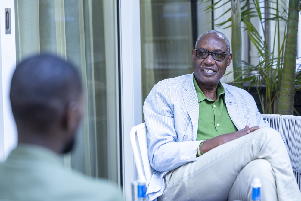 Africa Wildlife Foundation CEO Kaddu Sebunya during the interview on Saturday, September 6. Photos by Emmanuel Dushimana