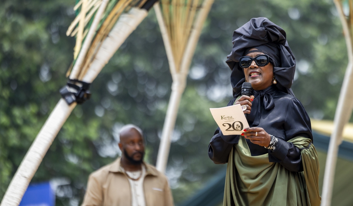 Legendary Burundian musician Khadja Nin named a baby gorilla during the 20th edition of Kwita Izina, held in Kinigi, Musanze District, on Friday, September 5.