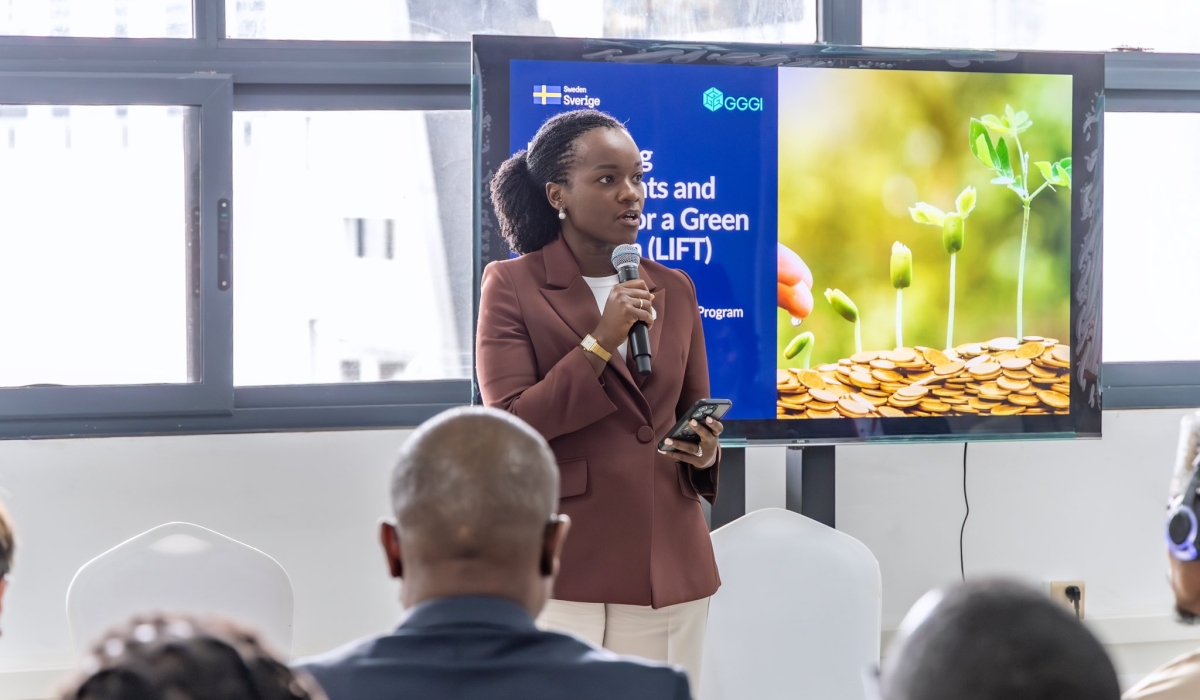 Minister of Environment, Bernadette Arakwiye speaks at Africa Climate Summit in Ethiopia on September 8.