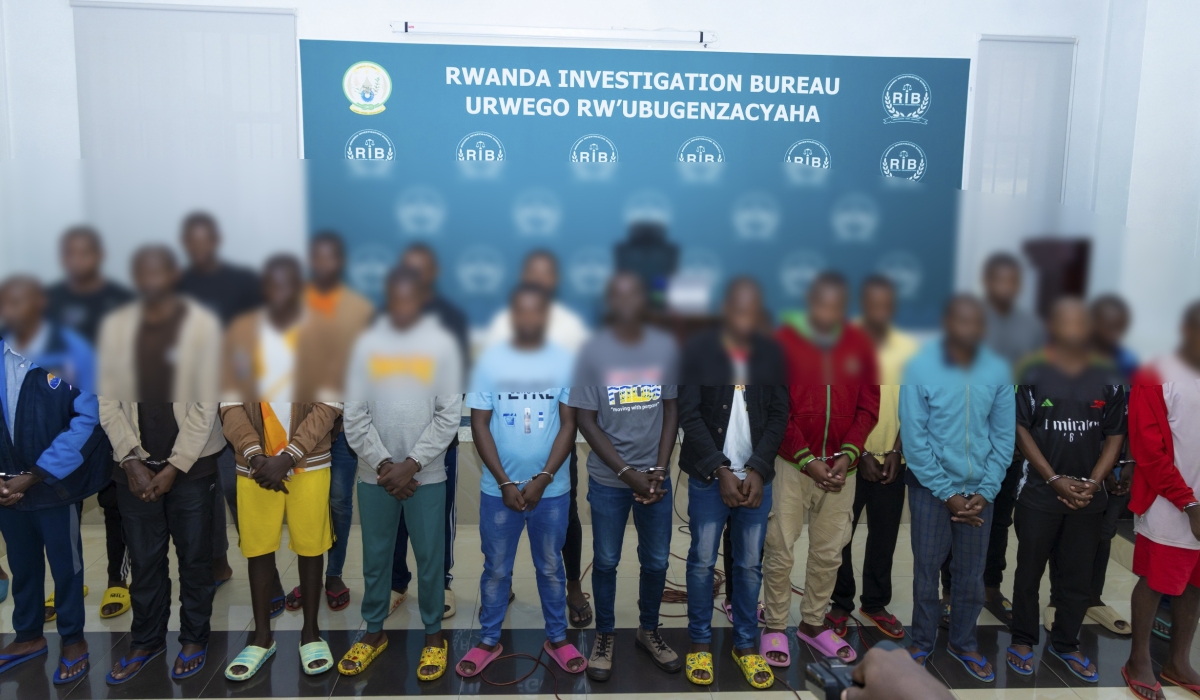26 suspects accused of orchestrating fraudulent schemes through mobile money transactions. Courtesy