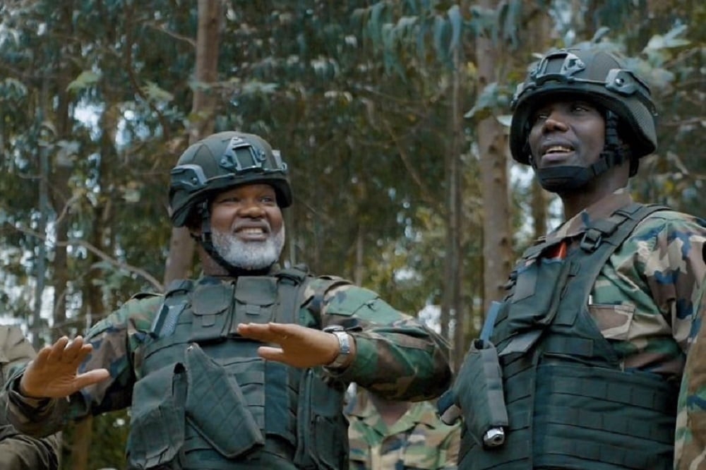 The President of AFCM23, Corneille Nangaa, and its military commander, General Sultan Makenga.