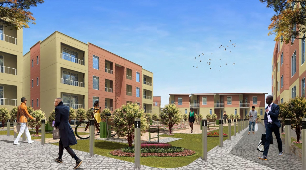 Artistic impression of some housing units in the upcoming Heza Estate, in Batsinda, Kinyinya Sector of Gasabo District (courtesy)