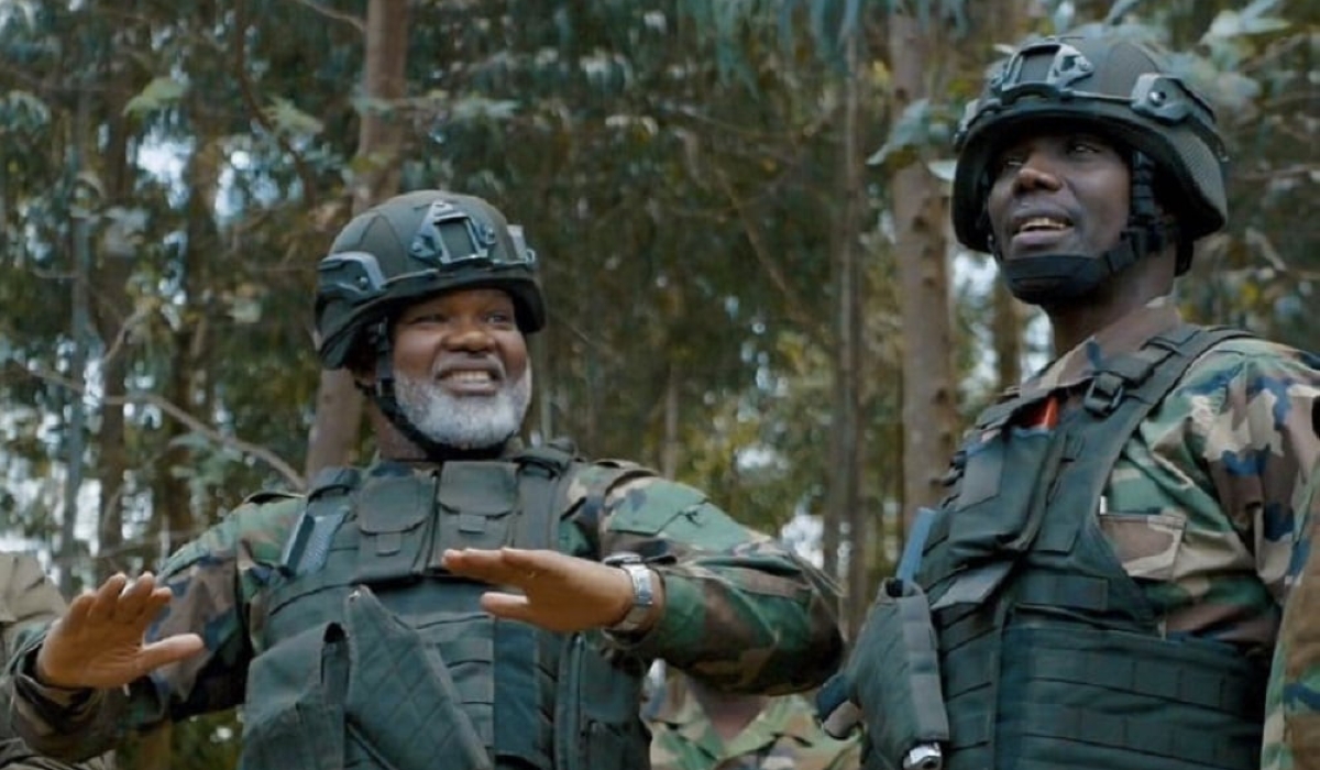 The President of AFCM23, Corneille Nangaa, and its military commander, General Sultan Makenga.