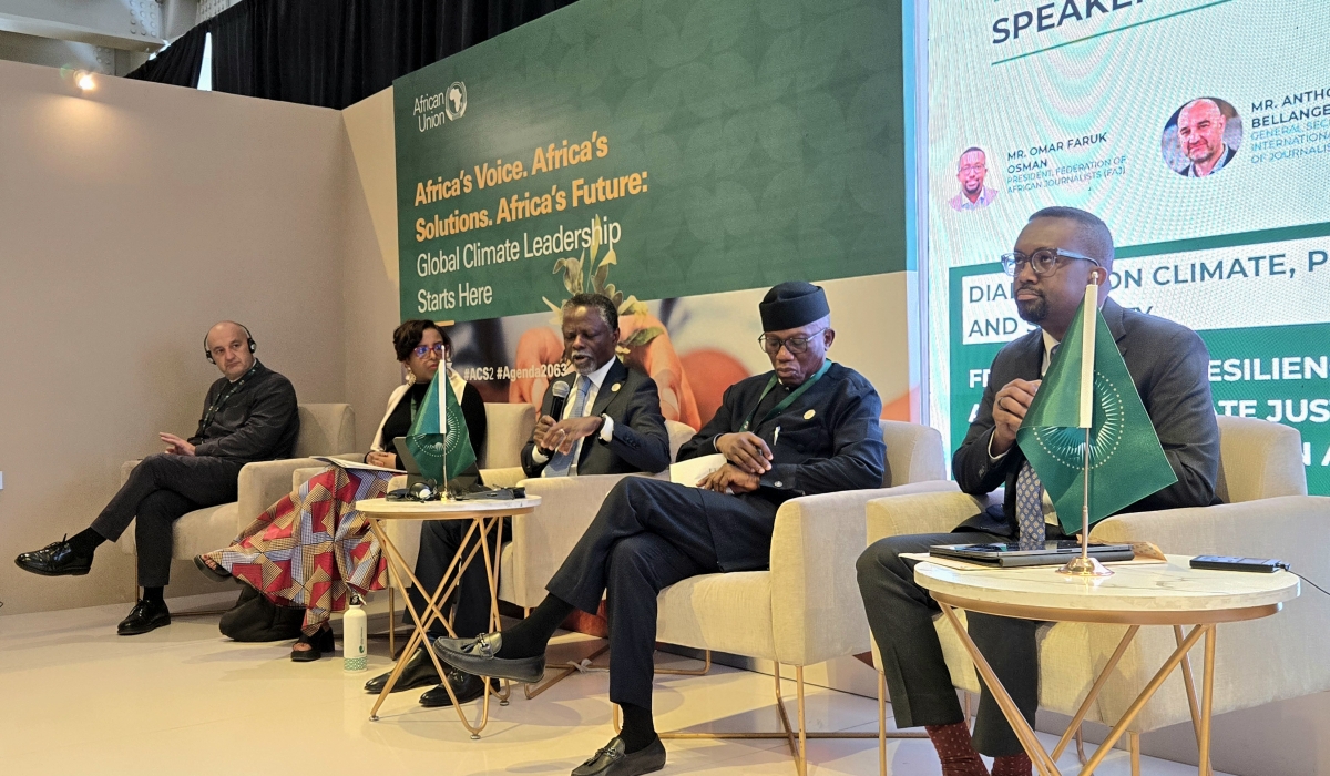 Panelists engage in a discussion at the Pre-Summit Forum to the Second Africa Climate Summit (ACS2), held in Addis Ababa from September 6–7
