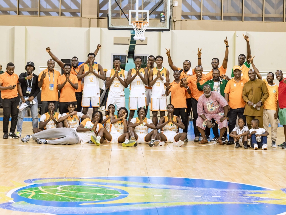 Côte d’Ivoire were crowned champions of FIBA men&#039;s U16 Afrobasket after beating Cameroon 62-49 in the final in Kigali-courtesy