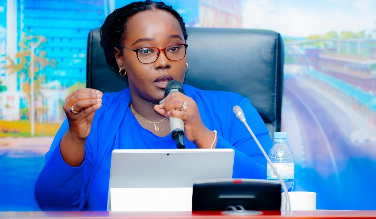 Doris Uwicyeza Picard, Rwanda Governance Board Chief Executive Officer speaks to  faith leaders in Kigali on September 17. Courtesy